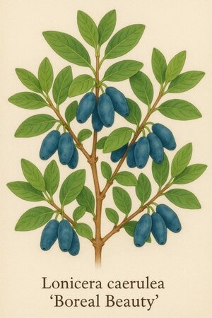 Lonicera c. 'Boreal Beauty' geen maat specificatie 0,55L/P9cm