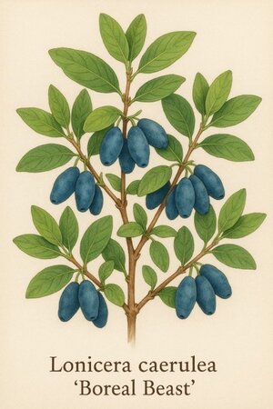 Lonicera c. 'Boreal Beast' geen maat specificatie 0,55L/P9cm